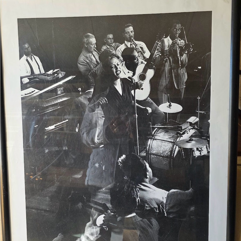 Black and White Jazz Band Art Print